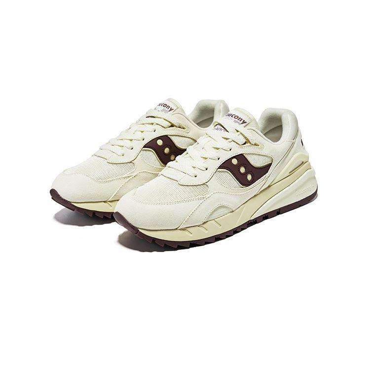 SAUCONY Shadow 6000 RE Versatile Retro Fabric Synthetic Leather Pigskin Leather Support Low-Top Casual Running Shoes Unisex Sneaker Beige S79050-3