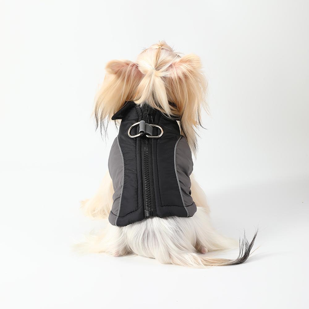 Winter Dog Jacket For Small Medium Dogs Cats Windproof Warm With D-ring Puppy Clothes Chihuahua Pet Zipper Costume