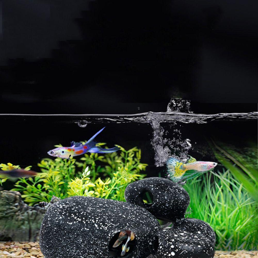 

Екологічно чистий Будинок, що ухиляється від риб, Керамічна печера-схованка для акваріума, Кам яний будинок для риб, Акваріум S