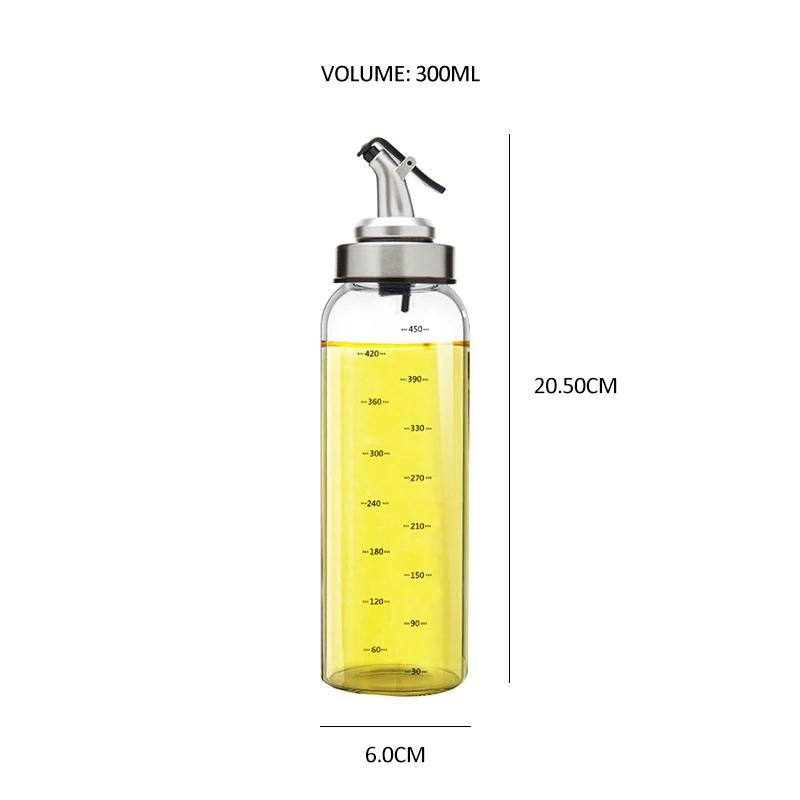Kitchen Olive Oil Dispenser Cooking Oil Sprayer Glass Vinegar Cruet 6oz 10oz 17oz Olive Bottle Vinegar Dispenser Oil Container