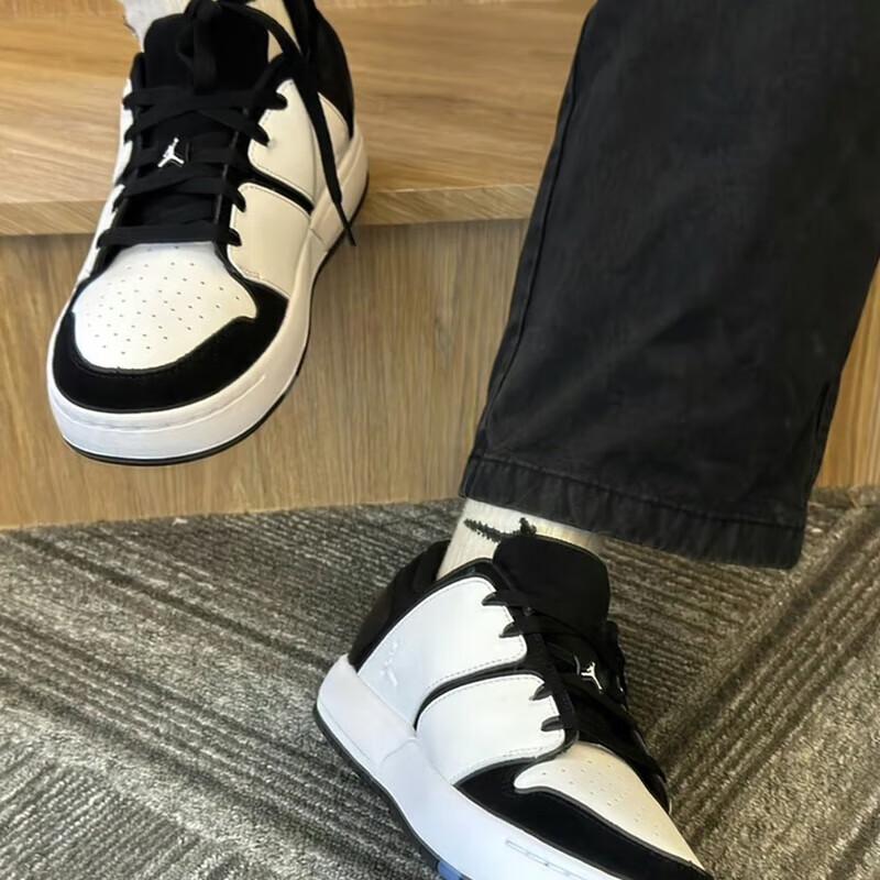 New Jordan NU Retro 1 Low White Black GS FB4412-100