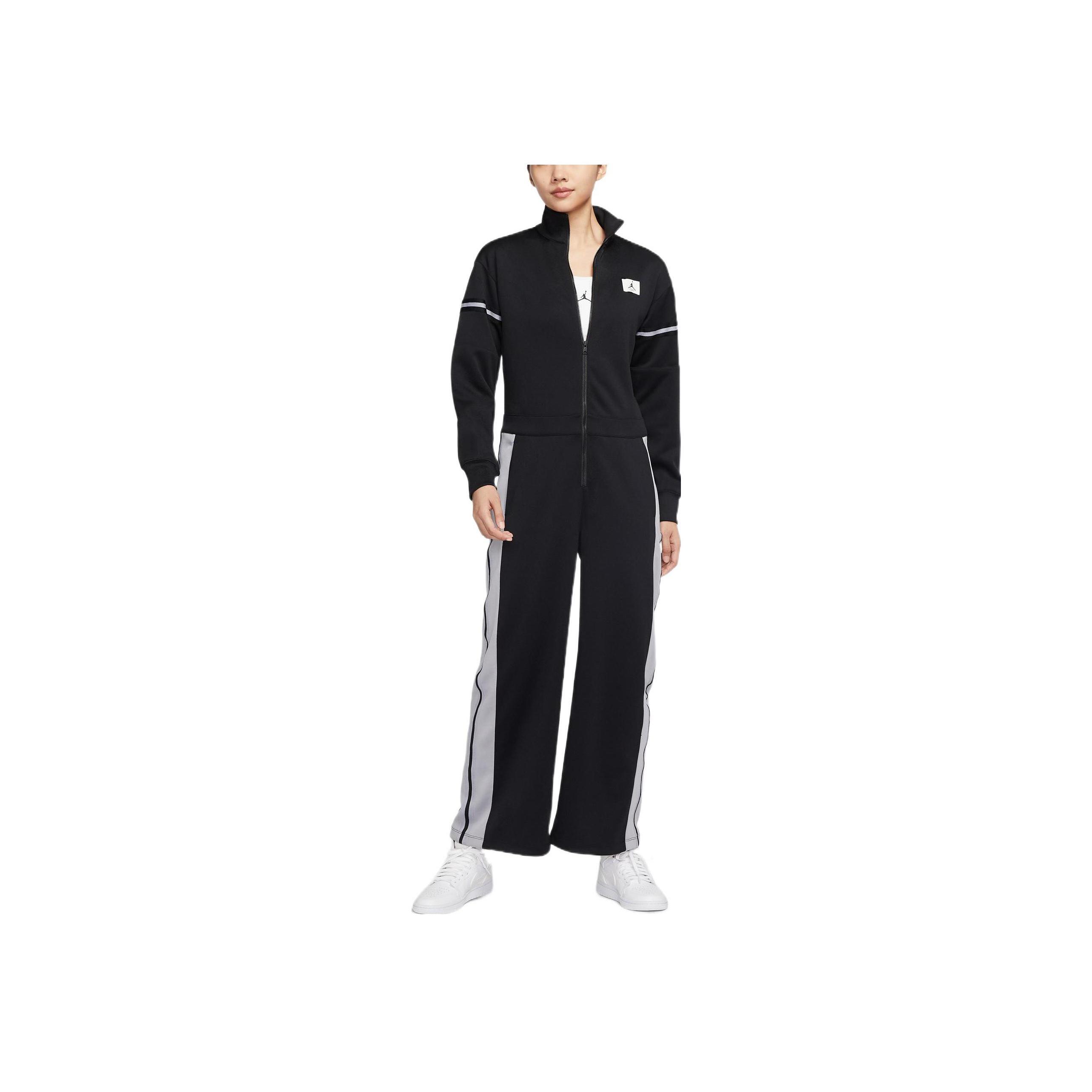 

Jordan Women s Full-Zip Fleece Jumpsuit Black Grey DQ4630-010 M