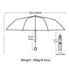 Cute dog-patterned folding umbrellas, a casual style for pet lovers and an interesting dog-illustrated umbrella for daily use.