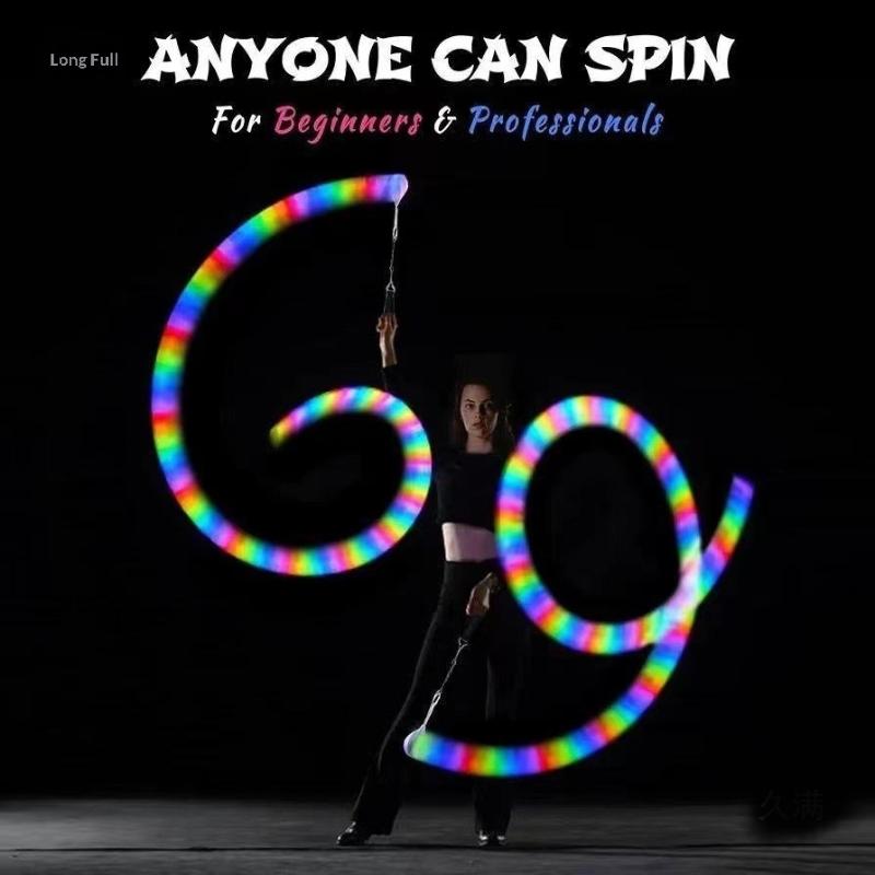1Pcs Belly Dance Props Led Poi Ball Rgb Throwing Balls High Strobe Light-Up Toy Stage Performance Props Safe And Soft