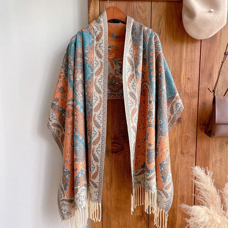 Fashion Paisley Cashmere Warm Scarf  Design Luxury Pashmina Winter Shawl Wraps Bufanda With Tassel Poncho Blanket
