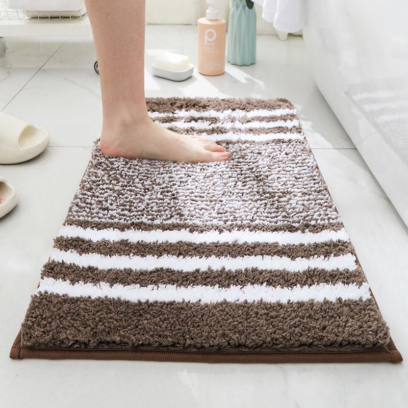 Thickened U-Shaped Non-Slip Absorbent Toilet Mat - Dirt-Resistant Bathroom and Bedside Carpet