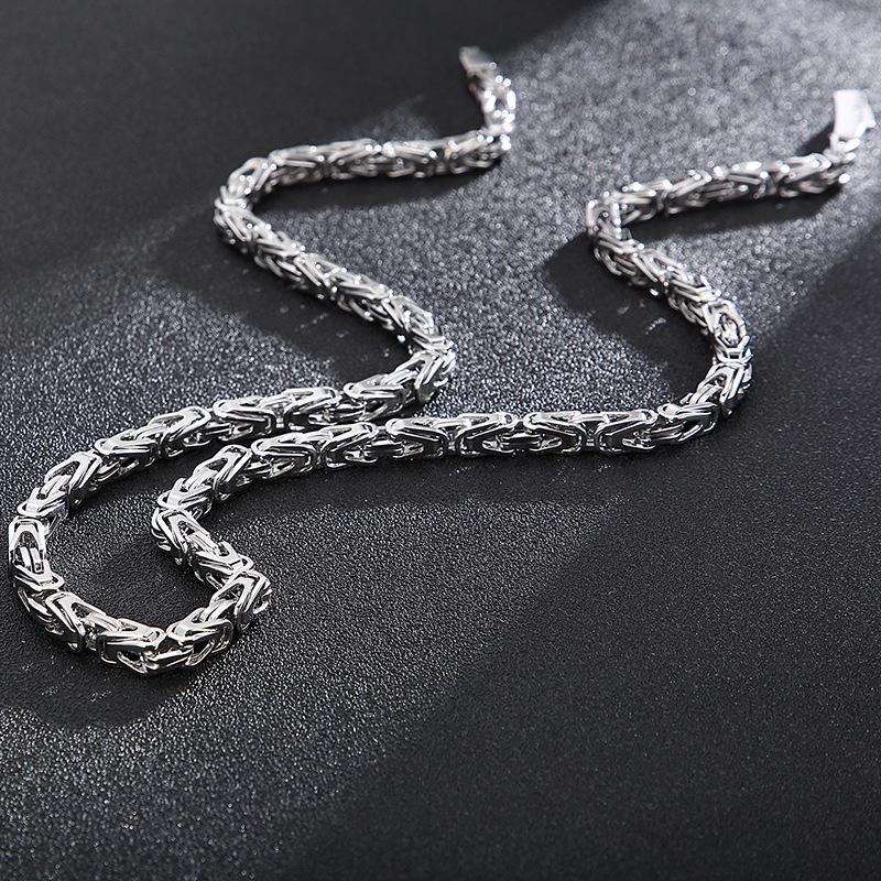 Men's V-Shaped Titanium Steel Chain: Rock, Hip Hop, Street Style Necklace