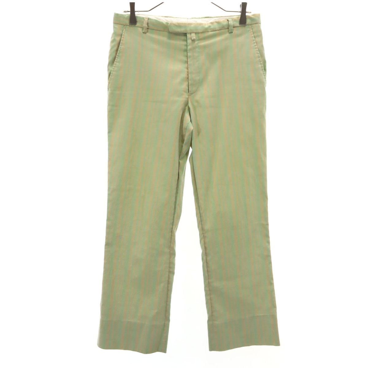 

DRIES VAN NOTEN Striped Pattern Straight pants 46 beige Men s Used