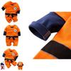 Adorable Newborn Baby Boys Dragon Ball Z Cosplay Romper Bodysuit For Halloween
