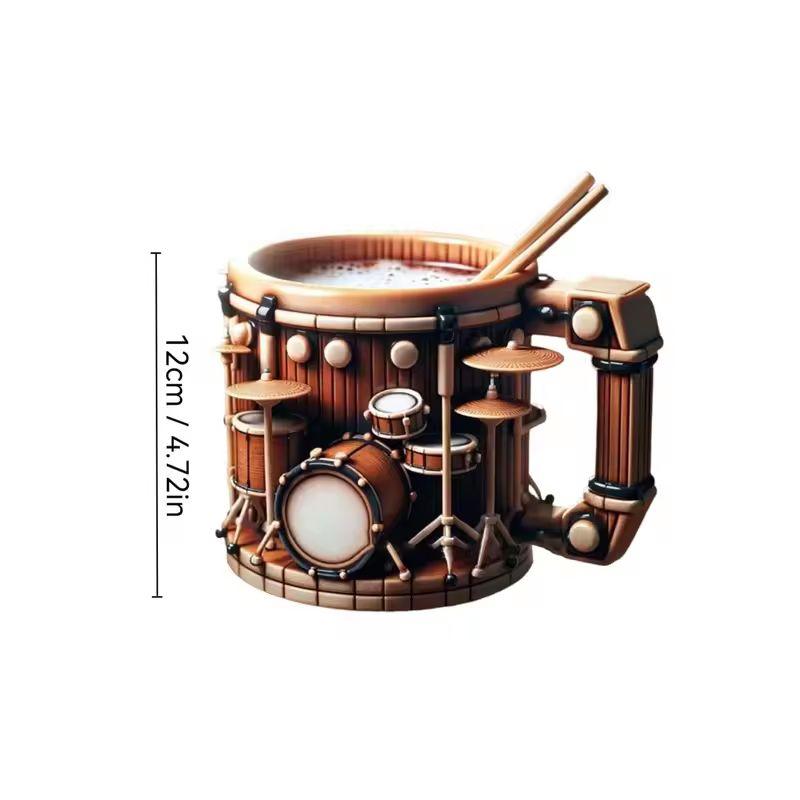 New Creative Musical Instrument Coffee Cup Guitar Pattern Mug Summer And Winter Drink Cup Music Lovers Holiday Gift