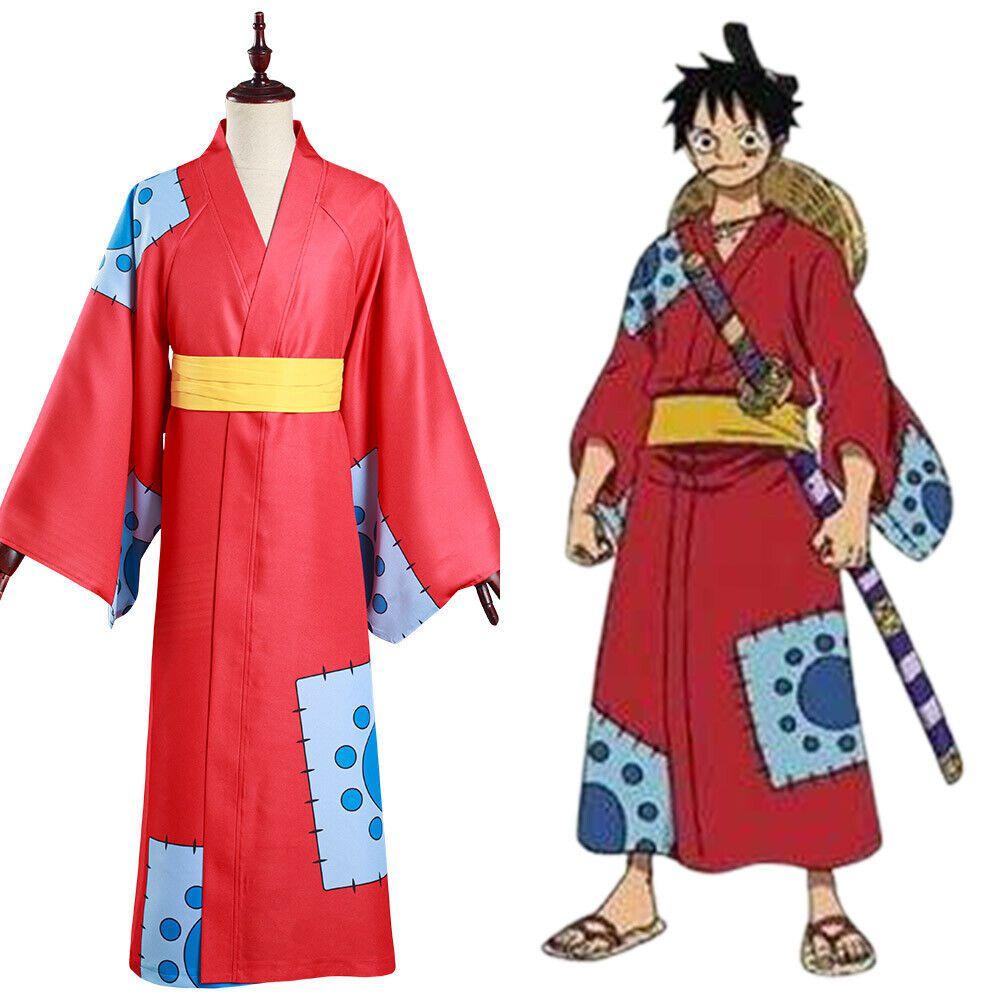 One Piece Wano Country Cosplay Costume For Monkey D Luffy Fans