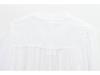 Spring 2025 Women's European and American Style Lace Pleated Shirt Top