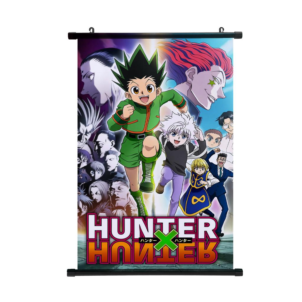 HUNTER X HUNTER Painting Scroll Poster Gon Freecss Killua Hisoka Home Decor Hanging Painting Boys Girls Scroll Poster