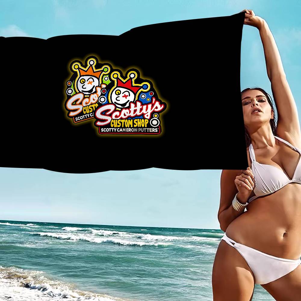 S-Scotty Logo C-Cameron Microfiber Blanket Quick Drying Beach Towels Oversized Printing Super Absorbent Pool Towel Blanket