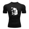 Men's Compression Athletic Workout T-Shirt, Roaring Bear Pri