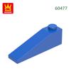 92Pcs/lot Slope 18°4x1 Roof Block Moc Hue Accessories Works With 60477 Brick DIY Children's Plaything Assembly Components