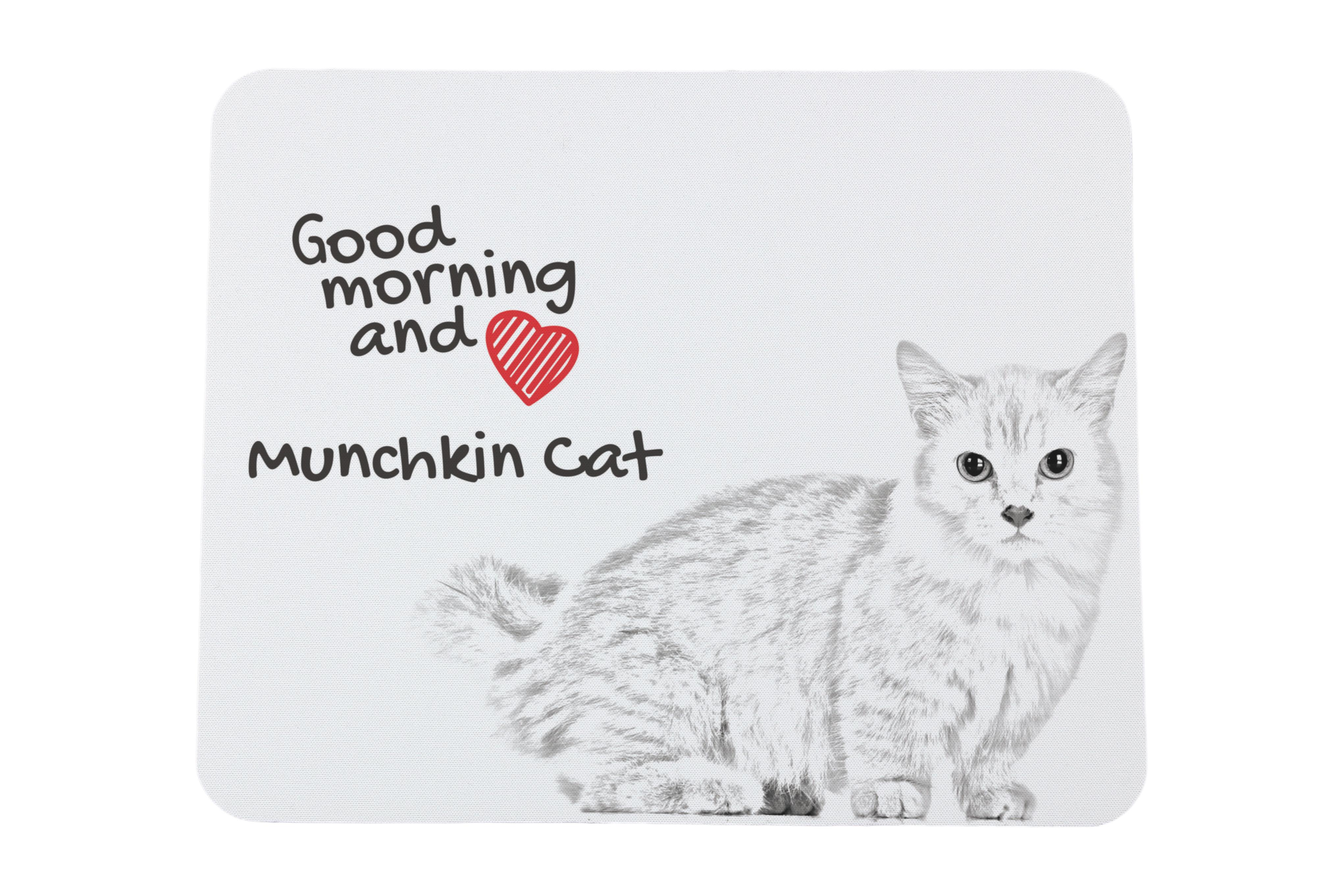 

Munchkin - mouse pad with print, personalized cat pad, unique gadget for an office worker from the Art-Dog brand