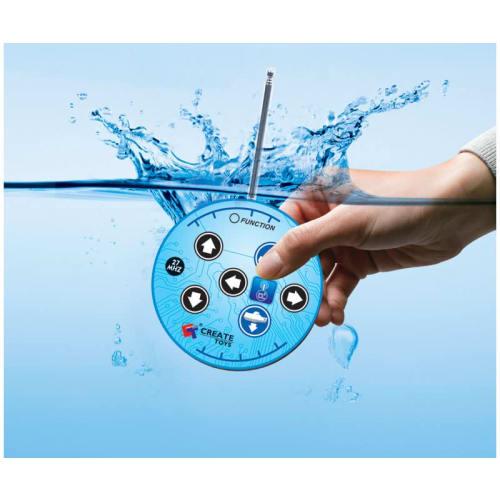 Doyusha 27MHz R/C U-18 Submarine, Blue Camouflage, Electric Radio Controlled Model 14426