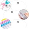 6 Pcs Folding Ruler Clear Ruler Soft Ruler for School Teacher Office Student Learning Supplies(Blue Red Transparent)