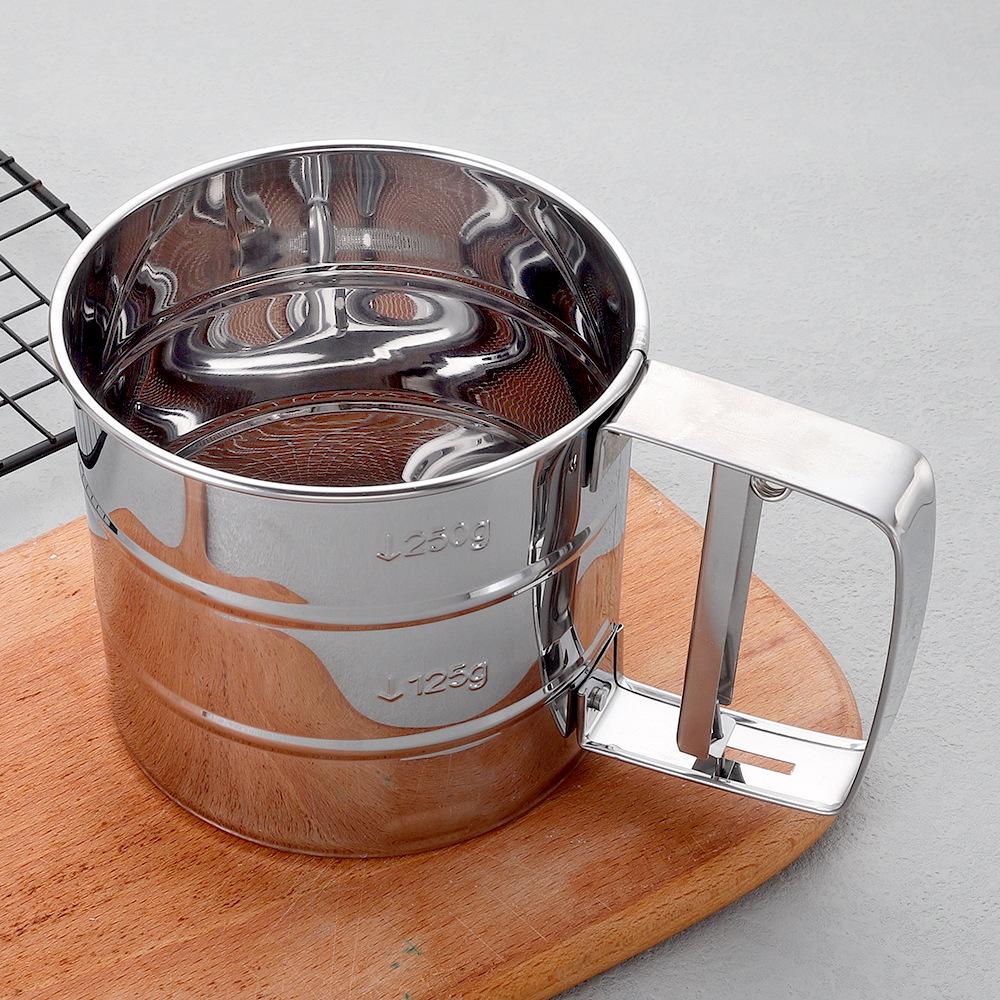 Small Stainless Steel Semi-Automatic Flour Sifter with Scale