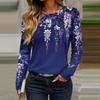 Long Sleeve Shirts For Women Cute Print Graphic Tees Blouses Casual Plus Size Basic Tops Pullover