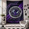 Wall Hanging Tapestry With Custom Name & Text, Melbourne Storm Decorative Tapestry For Bedroom