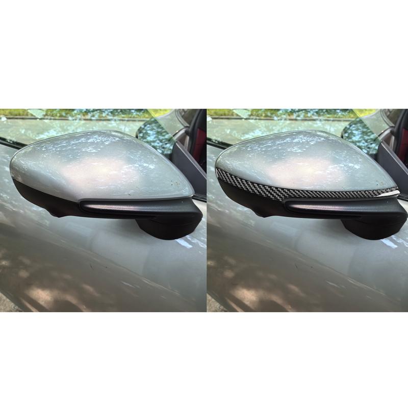 Carbon Fiber Review Mirror Protector Strips Cover Trim Modified Sticker For Porsche 992 911 Car Interior Accessories