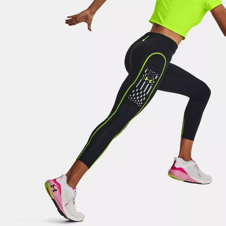 Under Armour Decorative Slim Fit Nine-Point Knit Sports Pants Women Bottoms 1376763-001