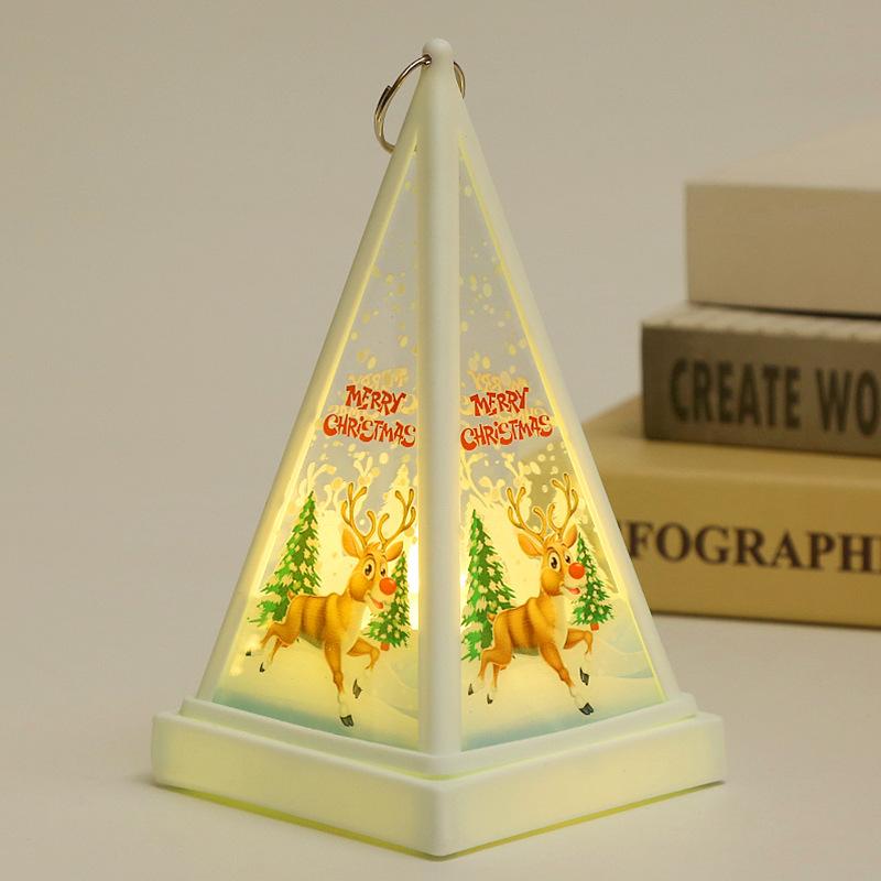 

Рождественские украшения, маленькие конные гирлянды, подвесные светильники, трансграничные новые продукты, светодиодные электронные свечи, переносные ветровые гирлянды Elk deer белый