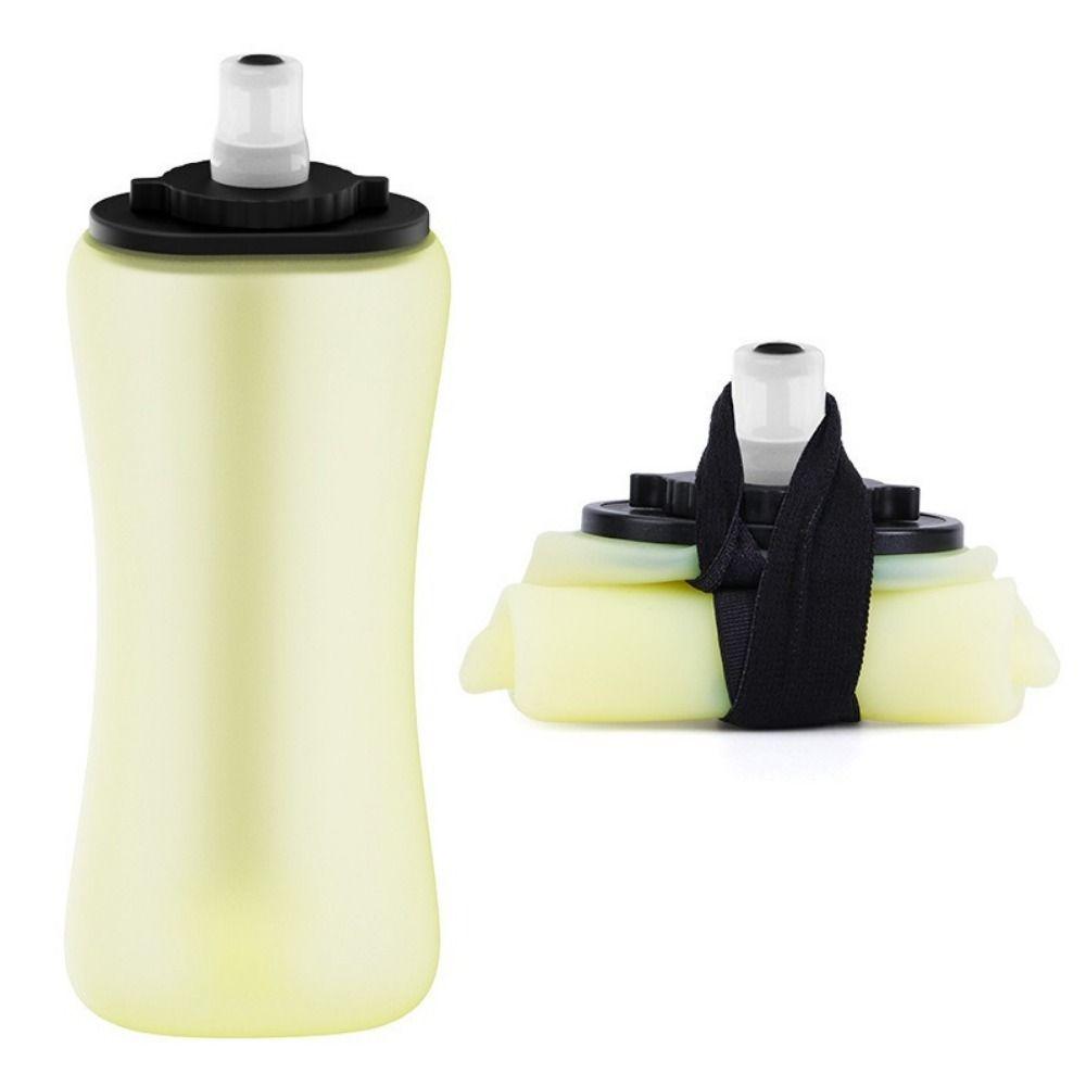 350ml Capacity Collapsible Sport Bottle Food Grade Silicone Travel Foldable Cup  Camping Trips