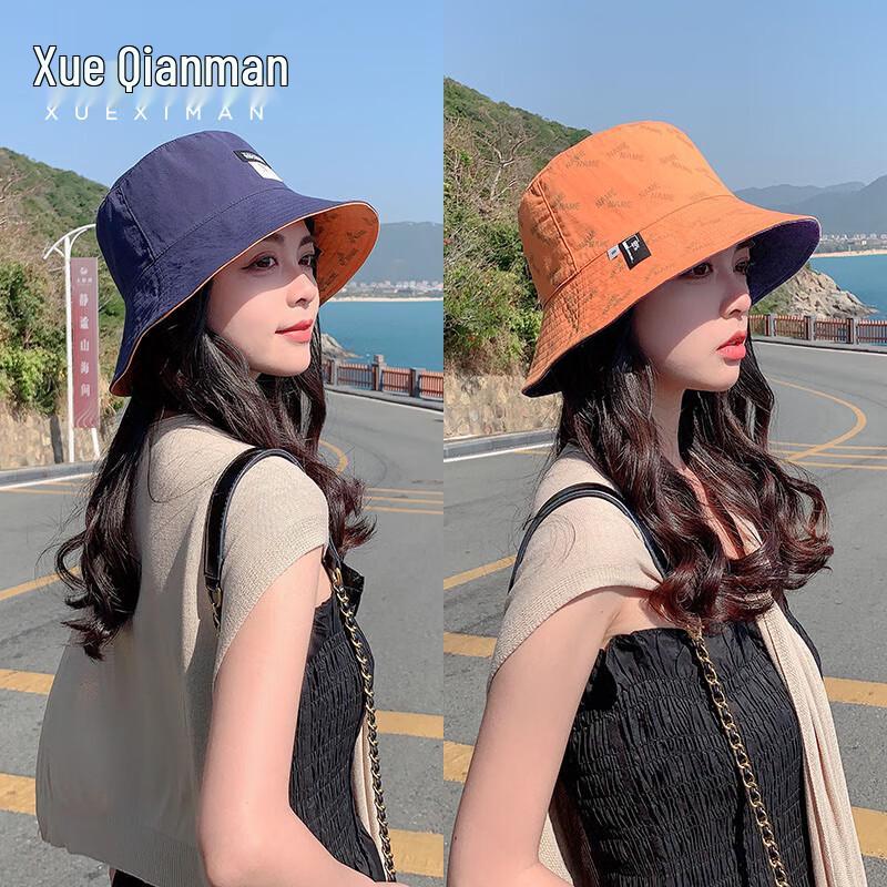 XUEXIMAN Women s Reversible Summer Sun Bucket Hat One Size
