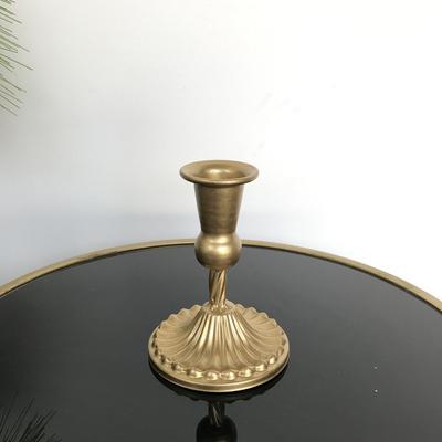 1PC Portacandele geometrico in ferro Portacandele Supporto per candele Bar Decorazione per la casa Oro