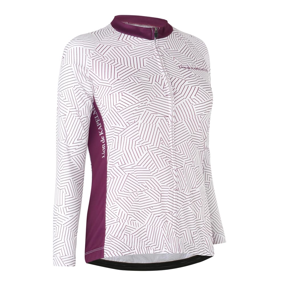 

Lion de Capelmuur Long Sleeve Cycling D Stripe Size 34 Women s Jersey, Print, Purple, фиолетовый