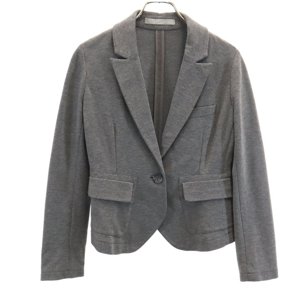 Theory Luxe Tailored Jacket 36 Gray Stretch Women Used