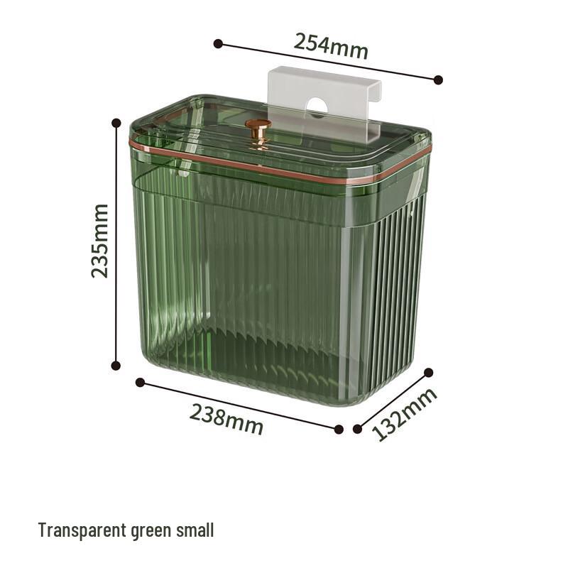 YIXI Kitchen Hanging Trash Can with Sliding Lid