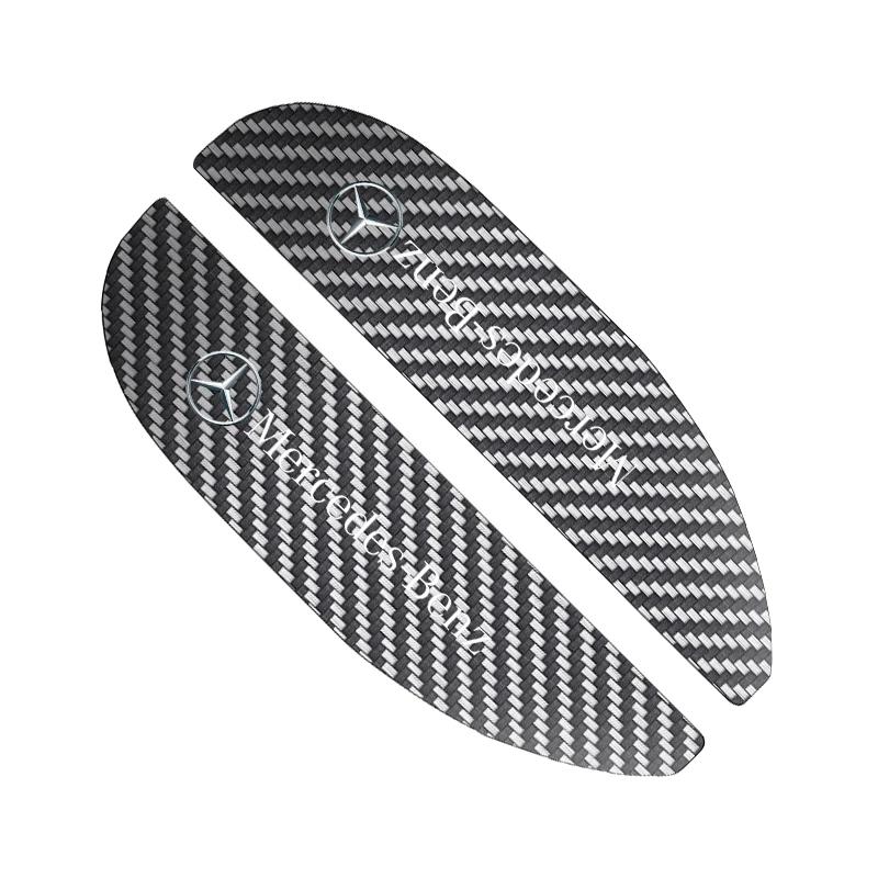 Car Rearview Mirror Rain Eyebrow Carbon Fiber For Mercedes Benz W211 W203 W204 W210 W124 AMG W202 CLA W212 W220 W205 Accesorios