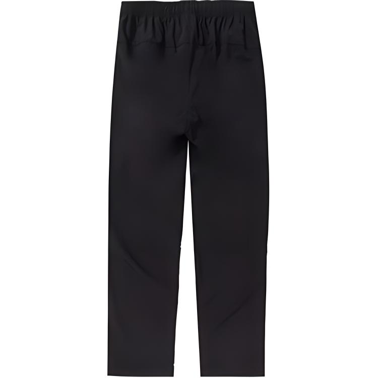 Li Ning Sports Loose Embroidered Logo Knitted Straight Leg Casual Pants Men Bottoms Black AYKT391-1