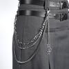 Streetwear Punk Style Multi Layer Pants Chain for Women Trendy Punk Rock Star Triple Pants Party Jewellery Accessories