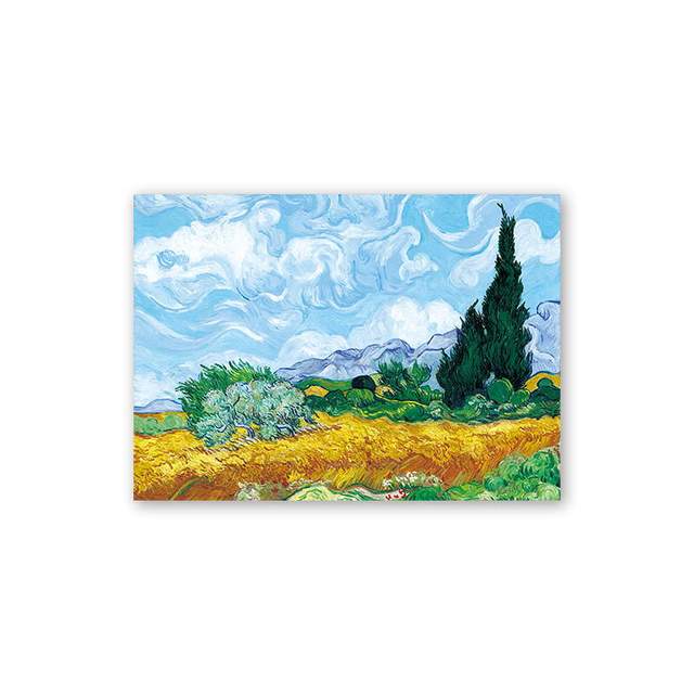 Oil Painting Sunflower Apricot Poster Printmaking Van Gogh Abstract Oil Painting Art Printmaking