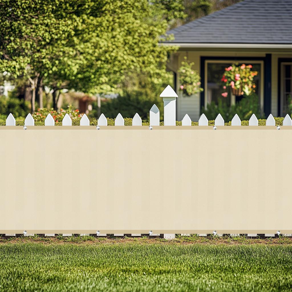 Fence Privacy Screen Heavy Duty Windscreen Fencing Cover Mesh Fabric Cloth with Grommets UV Protection for Outdoor Garden Patio