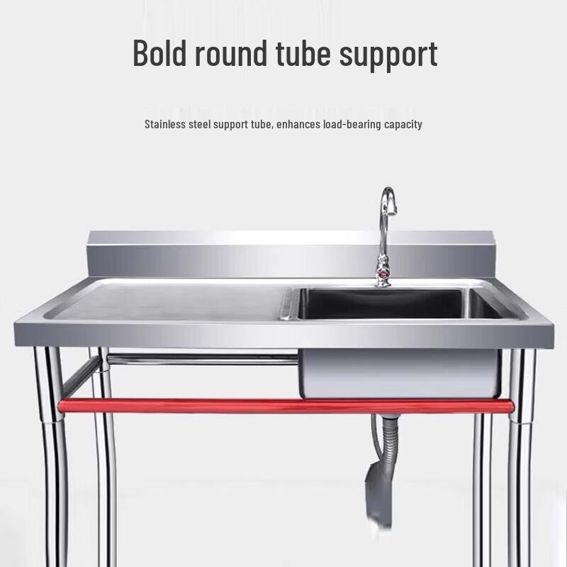 Beifu Stainless Steel Single Sink with Left Workbench
