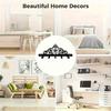 Heavy Duty 5 Hook Cast Iron Key Holder Wall Mounted Entryway Organizer Black White Powder Coated Modern Space Saving Decor