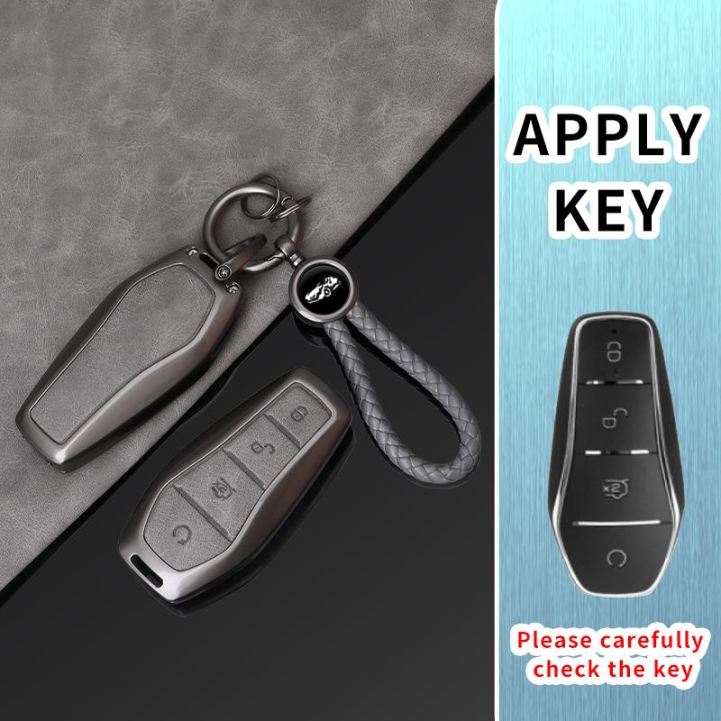 Alloy Car Key Cover Case For Byd Song Plus Ev Dolphin Seal U Dmi Atto 3 Sealion 6 Han Qin Car Keychain Key Shell Accessories