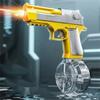 Electric Water Gun Toy for Kids and Adults Summer Outdoor Pool Beach Backyard Water Fight Game Essential Water Blaster with Drum Magazine