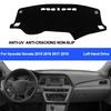 Car Dashboard Cover Non Slip Pad For Hyundai Sonata 2015 2016 2017 2018 Sonata 9 Car Dash Mat Sun Shade Pad Anti-UV Cushion