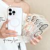 Acrylic transparent thin ring magnetic case, suitable for iPhone16Pro max mobile phone case, Apple 15 new 14/13.