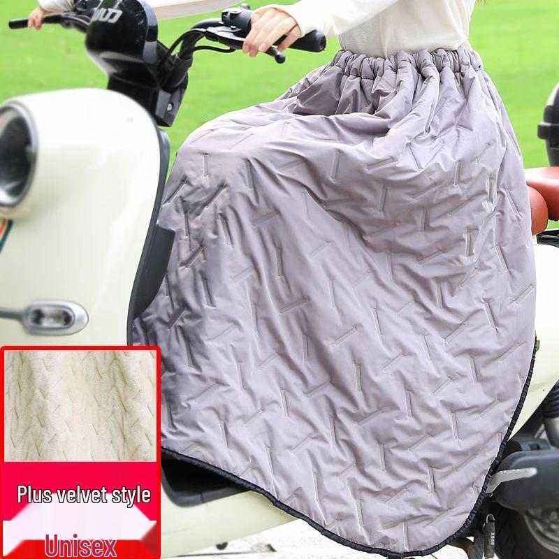 Winter Windproof Fleece-Lined Skirt for Leg and Knee Protection - Unisex Warm Riding Gear