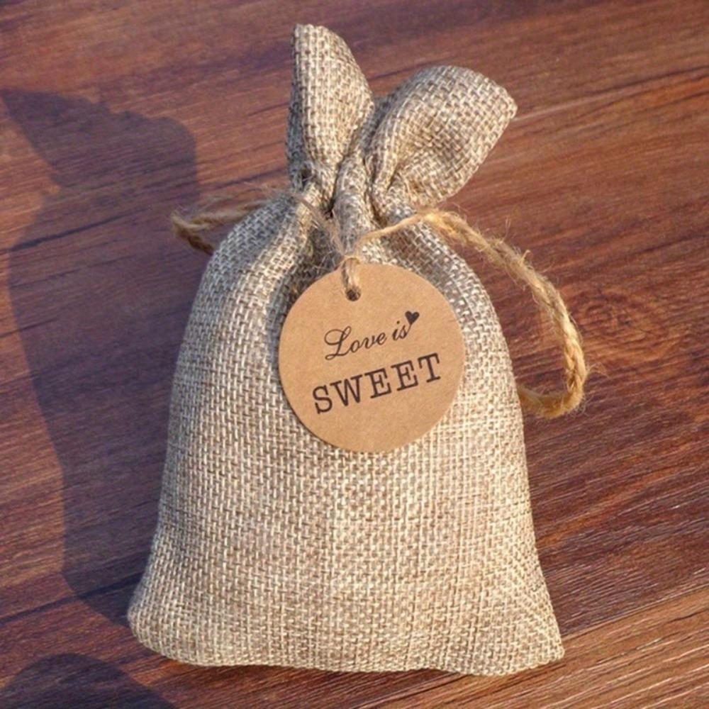 200PCS Labels Thank You Handmade Hang Tags Gift Bag Hang Tags Candy Boxes Price Kraft Paper Label Packaging Wishing Bottle Craft