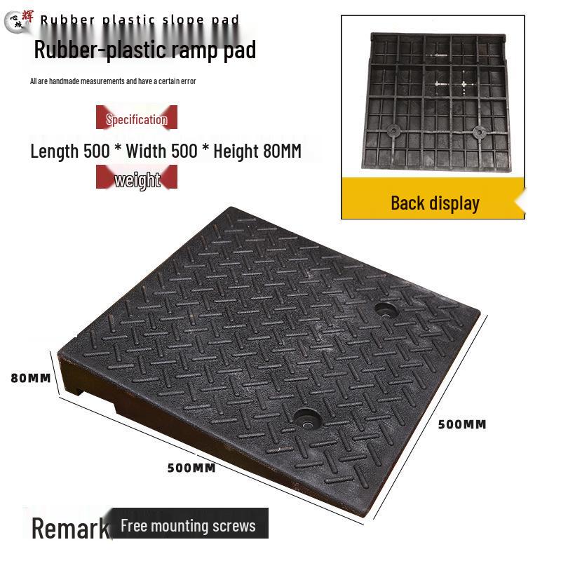 Rubber Curb & Threshold Ramp Mat for Home and Car 