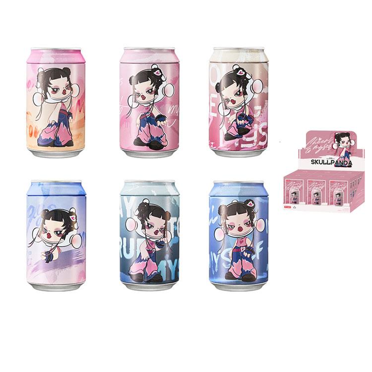 New POP MART Skullpanda CHEERS To MYSELF Collection Aromatherapy Blind Box Products Single Mystery Box/Full Box 6 Pcs PPMT-2407-0115